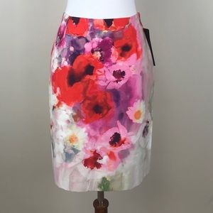 SOLD Cartise pencil skirt size 4 floral pink